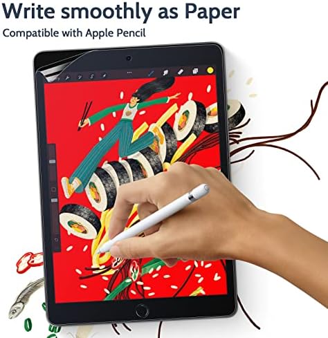 IPROKKO paper like drawing experience with a stylus on iPad 8th gen