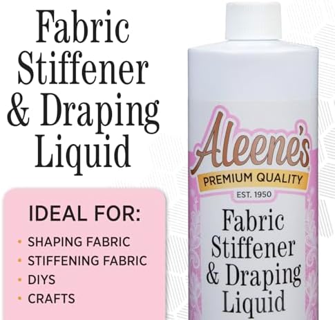 Heavy duty fabric hardener liquid for DIY cheesecloth decorations and lacy lanterns.