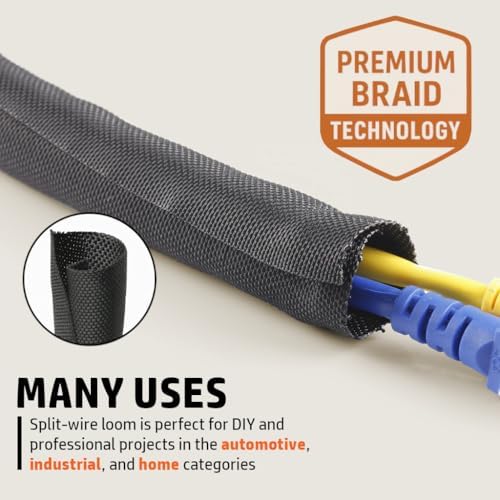 High temperature automotive wire harness enclosed in MGI SpeedWare polypropylene mesh loom