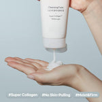 ETUDE Moistfull Collagen Cleansing Foam texture close up creamy bubble lather