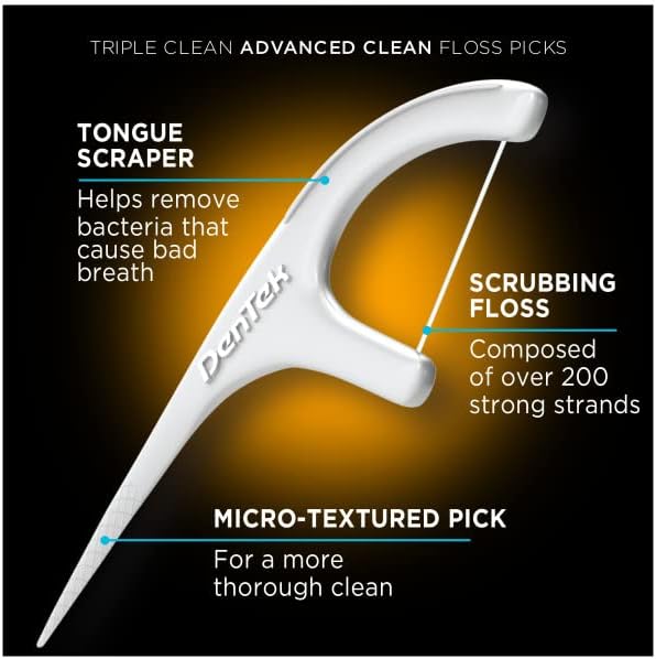 DenTek mouthwash blast flavored dental floss picks for fresh breath