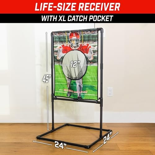 GoSports quarterback trainer target over three feet tall for indoor active play