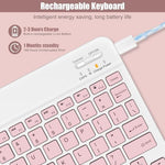 NOOX portable rechargeable keyboard angled view highlighting the sleek chocolate keycaps.
