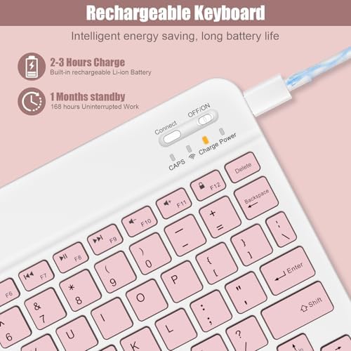 NOOX portable rechargeable keyboard angled view highlighting the sleek chocolate keycaps.