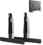 Tjyuze BN63-19338B Base Stand replacement legs front view showing durable black T-shaped design for smart televisions.