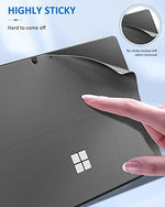 Dark Gray PU leather surface detail of Moko tablet decal