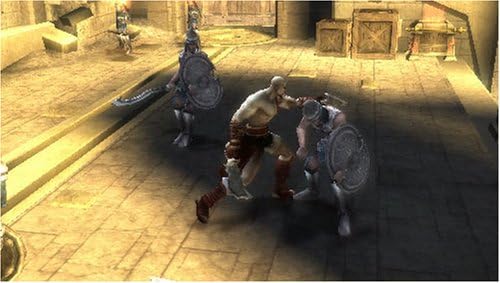 Back cover of God of War Chains of Olympus Sony PSP game