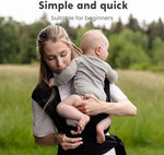 One size fits all CuddleBug sling back tying method view