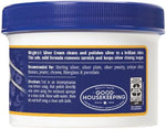 Ammonia free silver polishing cream for tarnish removal on flatware