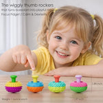Durable and non toxic silicone thumb swing mechanism desk toy for office stress relief