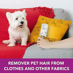 Five upgraded purple ergonomic handles for pet hair rollers