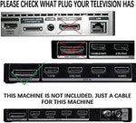 Replacement television connection accessory straight angle view