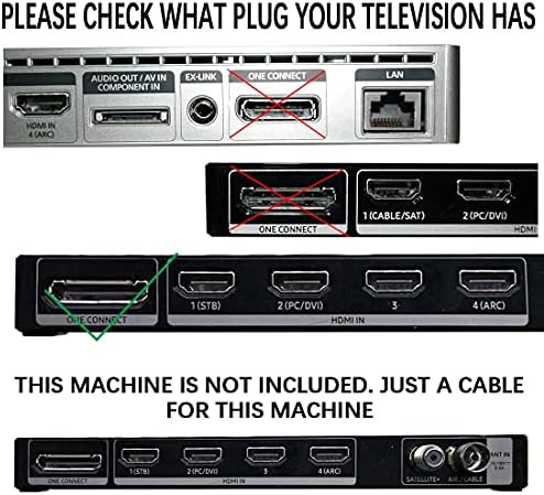 Replacement television connection accessory straight angle view