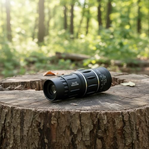 Generic handheld optical scope being held securely demonstrating the non-slip protective black rubber armor.