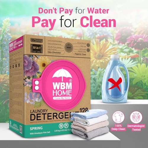 Plant based 10 in 1 laundry detergent pods dissolving in water