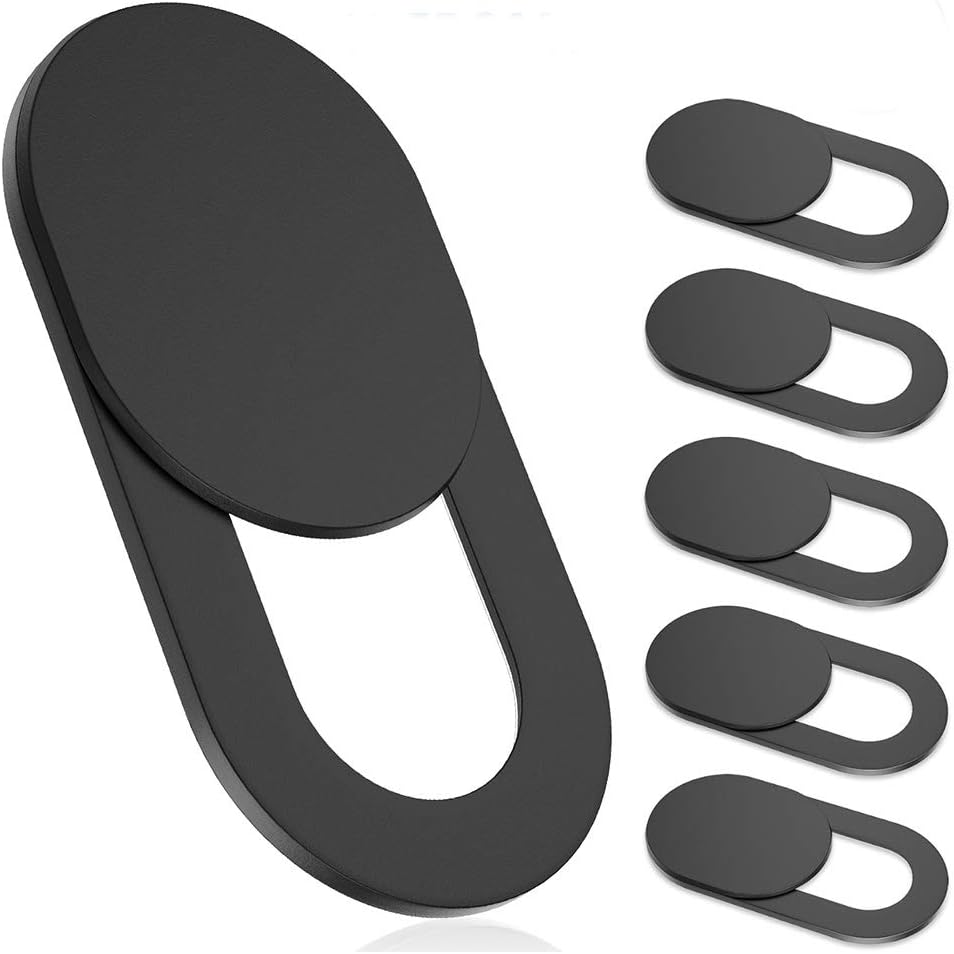 Toojcc ultra thin laptop webcam cover front view on a sleek notebook screen
