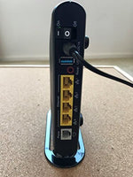 Actiontec 3-in-1 DSL modem router showing the dual-antenna design for enhanced wireless coverage.