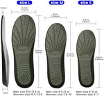 Pair of black memory foam inserts for shock absorption