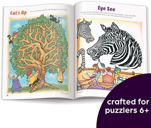 High-quality imported Highlights puzzle book layout emphasizing fine motor skill development for kids.