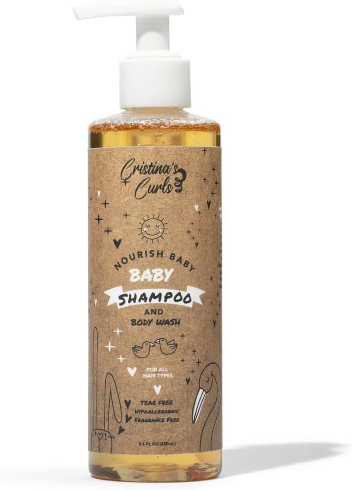 Cristina's Curls Baby Shampoo & Body Wash – Gentle Low-Foam Head-To-Toe Clean For Newborns And Sensitive Skin - Image 1