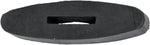 Shires brown rubber martingale ring stoppers for horse reins close up