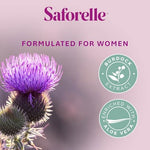 Saforelle intimate care product for relieving dryness and irritation in women.