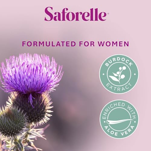 Saforelle intimate care product for relieving dryness and irritation in women.