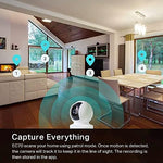 TP-Link Kasa ten eighty p security camera displaying crisp infrared night vision performance in dark room settings