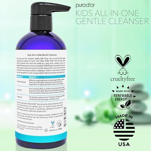 Pura D'or Kids wash premium sulfate-free baby and child cleanser