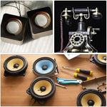 Detailed view of 4.5 inch speaker edge replacement components