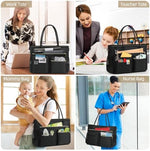 RAINSMORE work teacher tote bag laptop compartment interior view