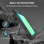 Fintie shockproof tablet cover dual layer TPU and polycarbonate breakdown display