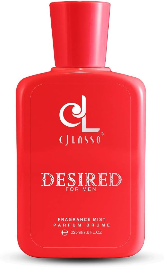 CJ Lasso Desired For Men Fragrance Mist 7.6 Ounce front bottle view