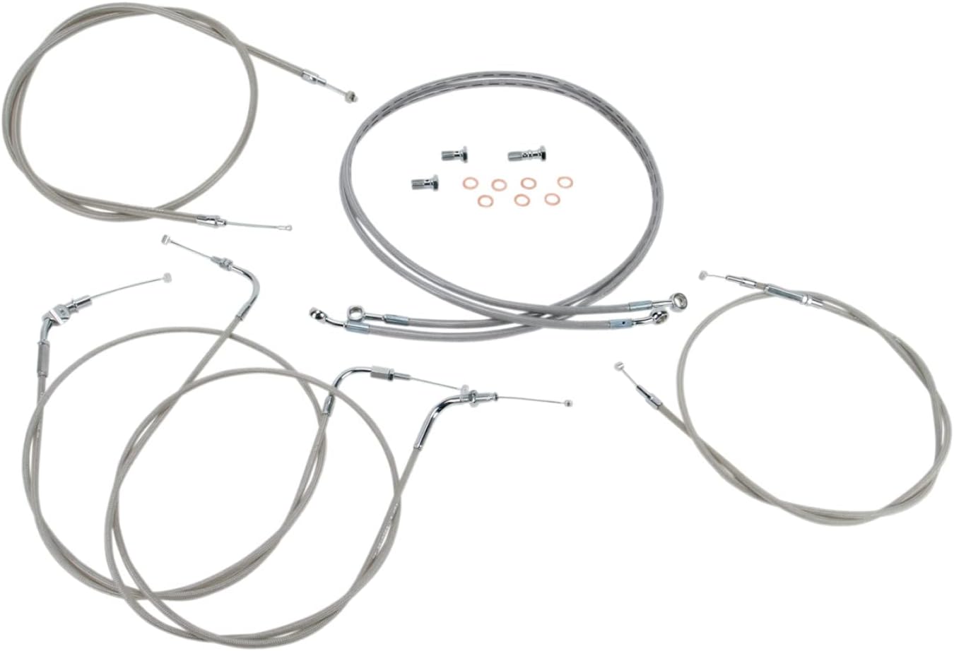 Baron Custom Accessories cable and brake line kit front view
