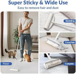 DELOMO 9.45 inch wide lint roller head with spiral tear sheets.