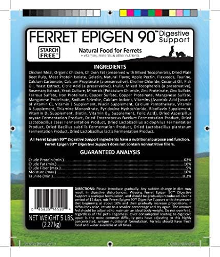 Wysong Ferret Epigen ninety five pound bag prebiotic and probiotic rich formula
