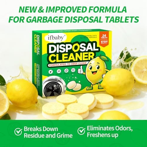 Close up of ifbaby 15g sink cleaning tablet texture