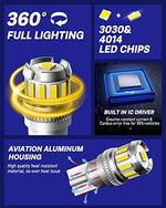 AUTOONE T10 wedge base LED bulb displaying the placement of 4014SMD and 3030SMD chips.