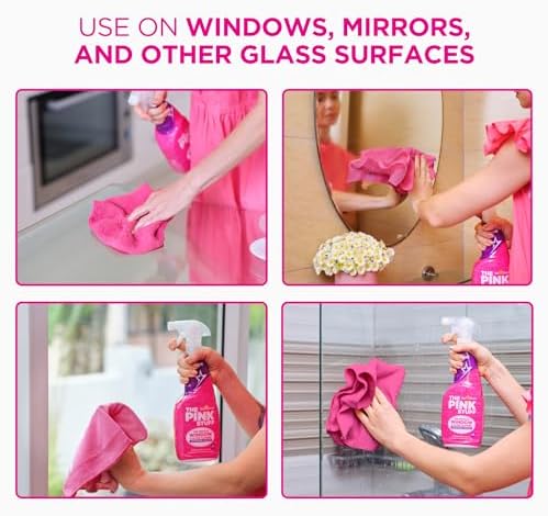 Close up of Stardrops window cleaner label showing rose vinegar formula
