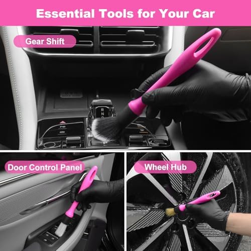 TTRCB scratch-free detailing tools being used to clean car cup holders
