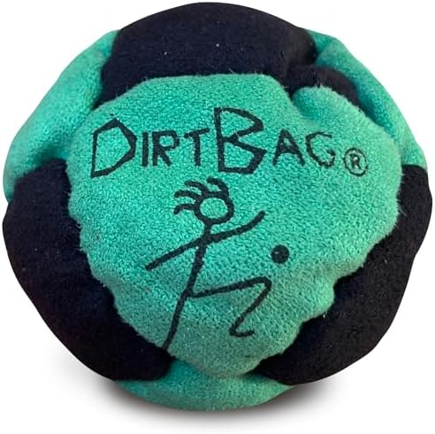 Close up view of the premium stitching on the Dirtbag Classic Hacky Sack set