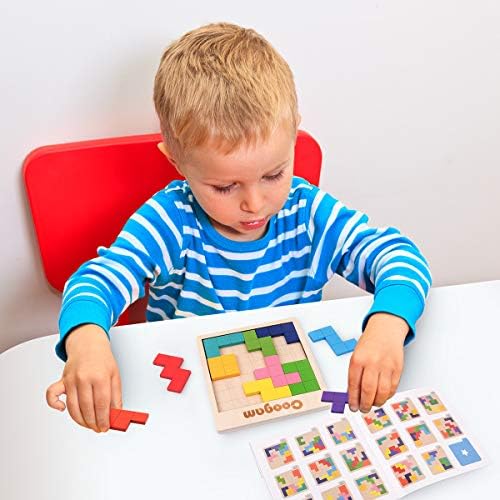 Packaging box of the authentic imported Coogam wooden block brain teaser game.