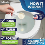 ProDissolve septic tank maintenance powder for drainage solutions