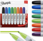 Sharpie permanent markers package back view