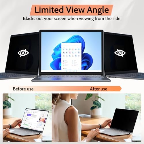 Surface Pro privacy screen demonstrating anti-glare technology