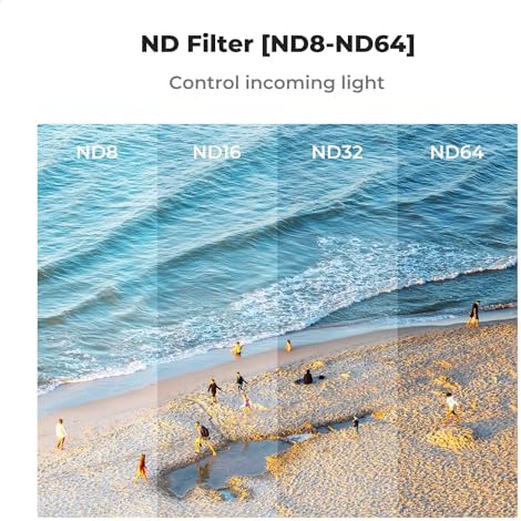 K&F Concept drone filter kit components in carrying case