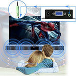 Product packaging content view including the JideTech converter box along with its mandatory DC 5 Volt power supply.