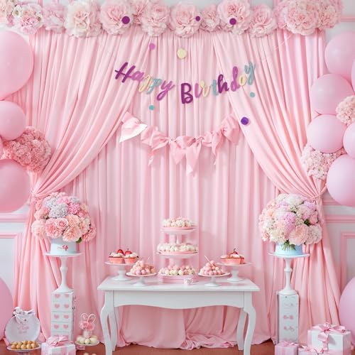 Partisky wrinkle free polyester photography backdrop drapery panels details