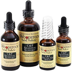 Close up label of Woodstock Herbal Products seasonal immune liquid