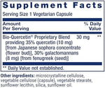 Side view of Life Extension Bio-Quercetin vegetarian capsules bottle
